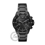EMPORIO ARMANI Diver Chronograph Black Stainless Steel Bracelet AR11363